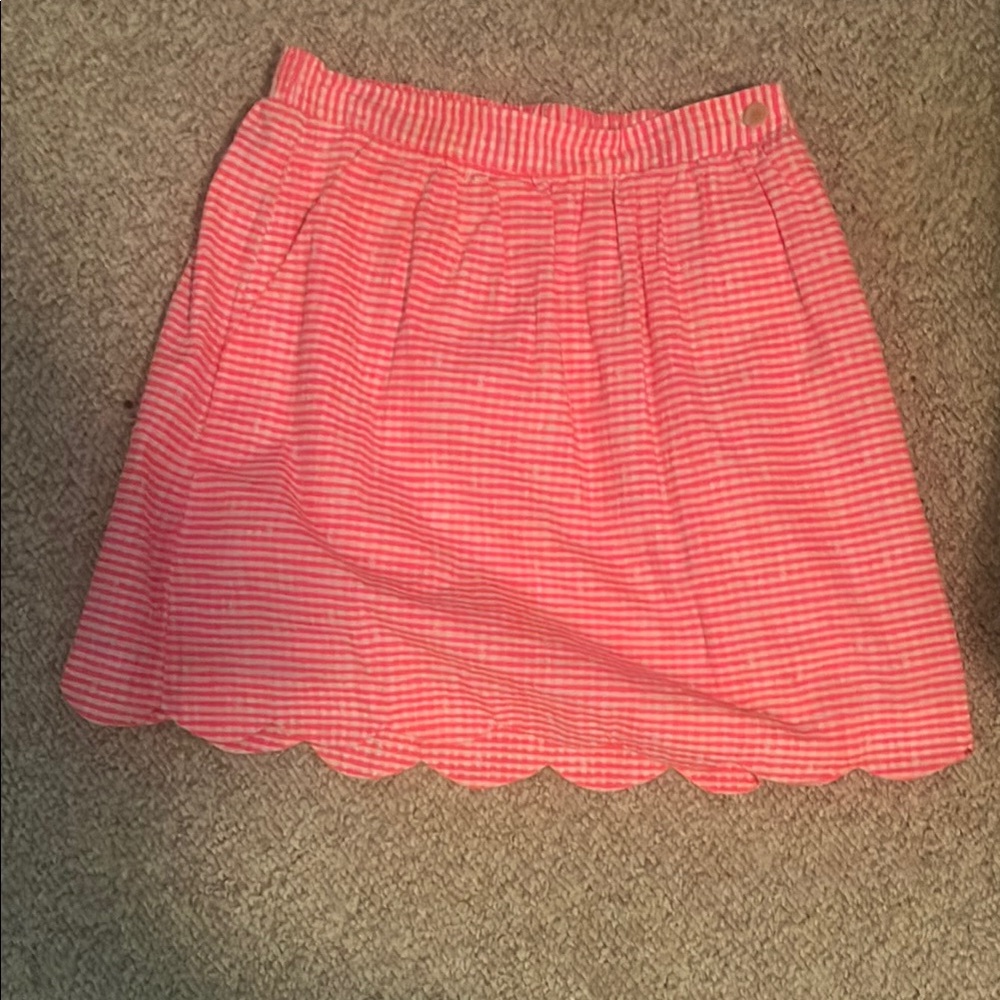Lilly Pulitzer Pink Smocked A-Line Mini Skirt